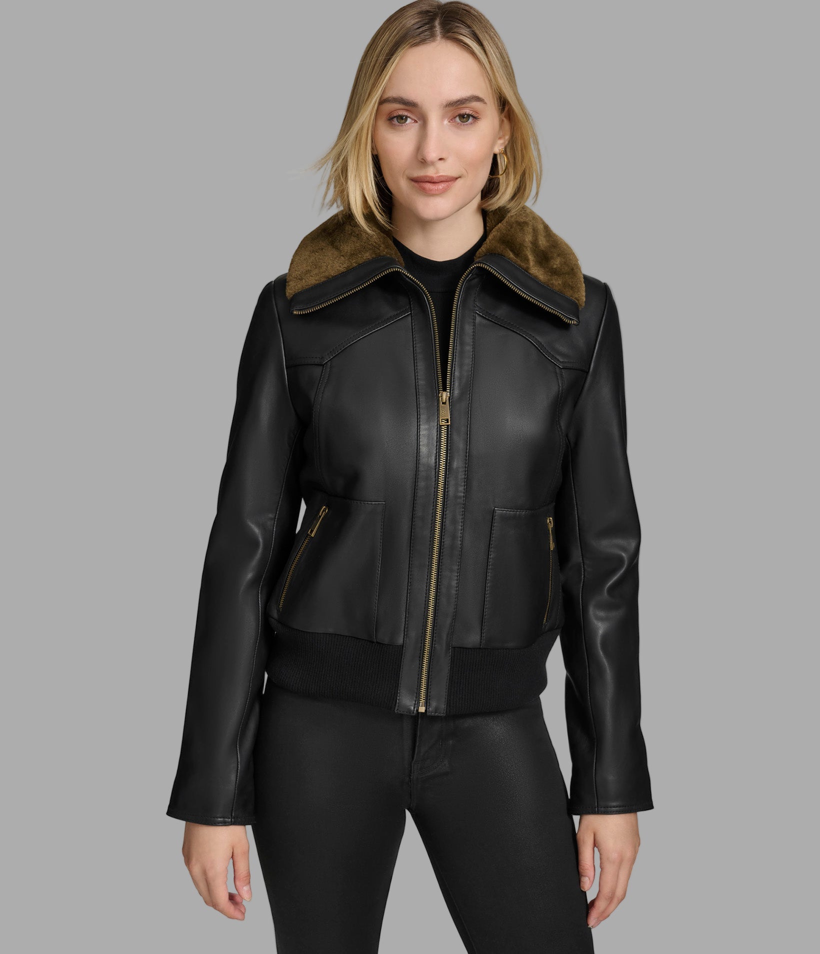 Women's Evie Faux Shearling Aviator Jacket