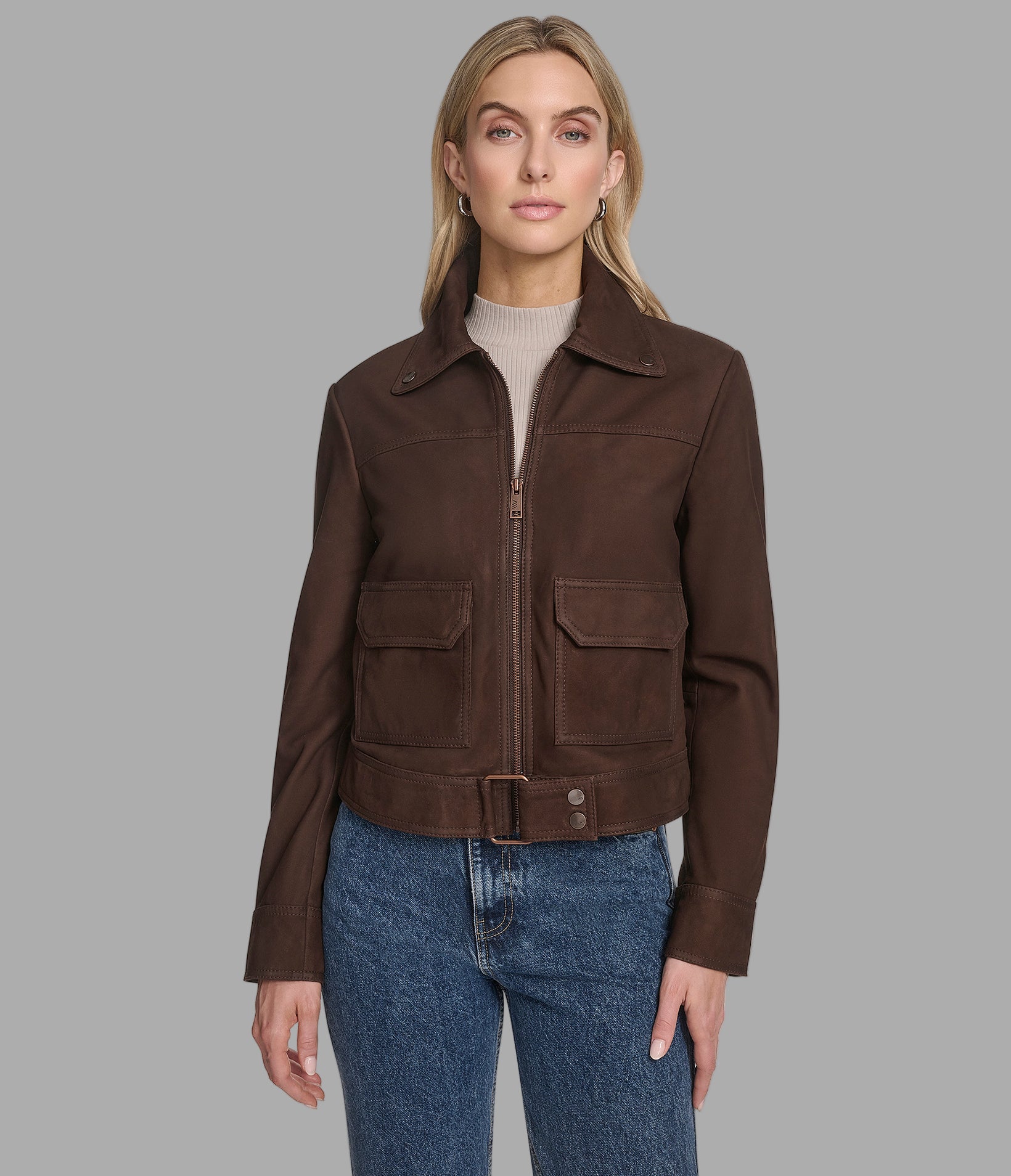 Women's Orlando Leather Racer Jacket