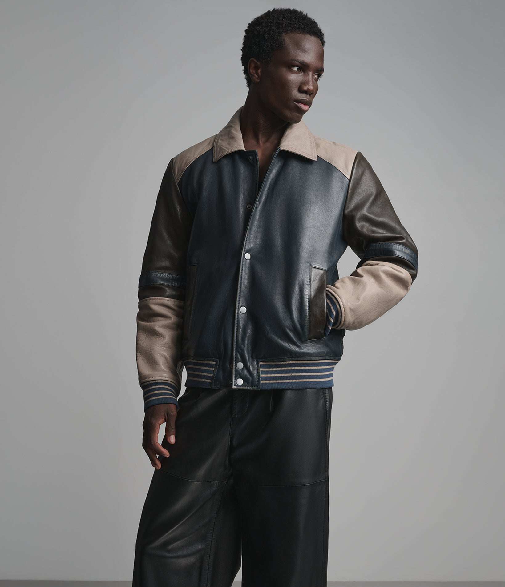 Danny Leather Hipster Casual Jacket