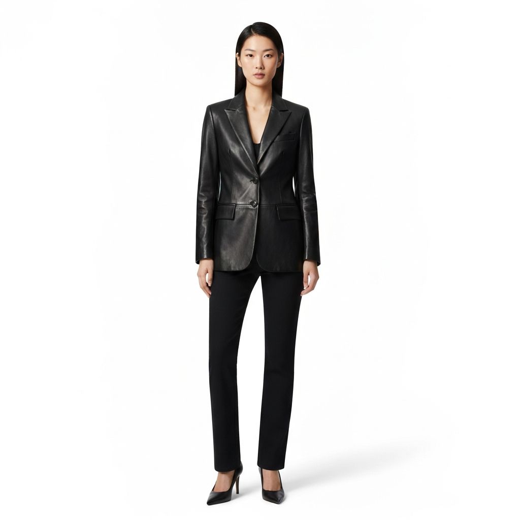 Women's Classic Leather Blazer