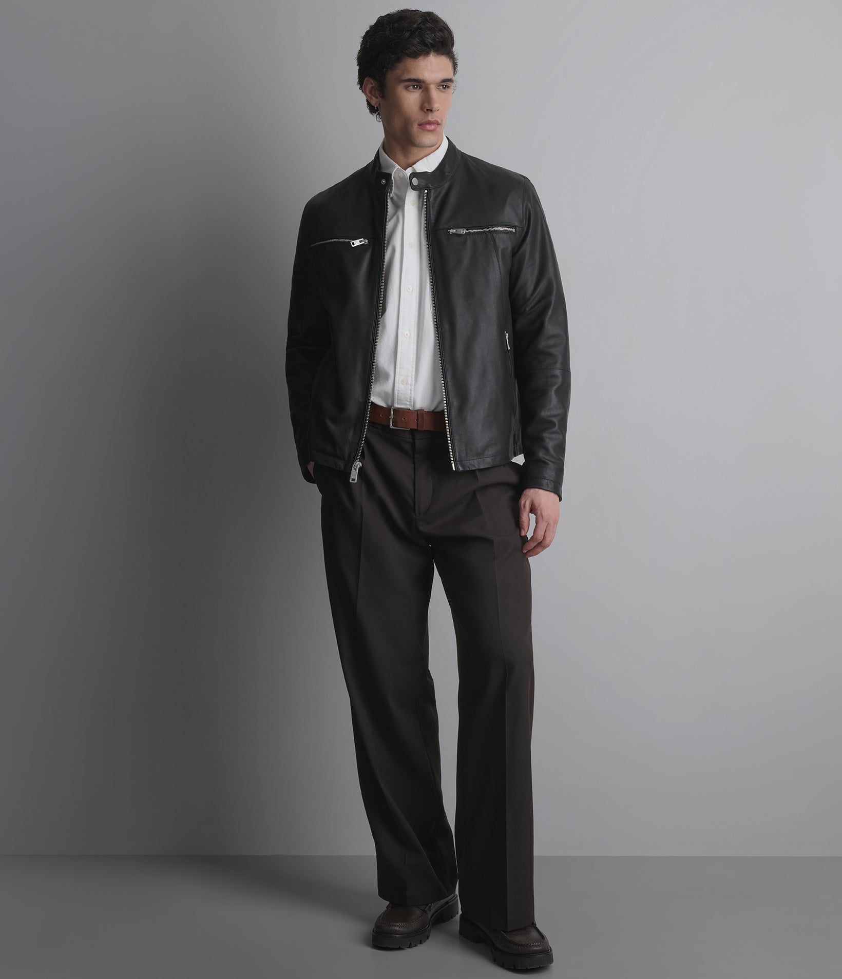 Women's Marlette Quilted Leather Racer Jacket